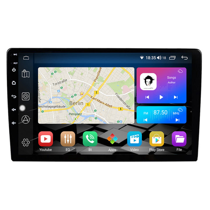 LEHX 8Core 9/10inch QLED 2 Din Android 12 Auto Car Radio Multimedia Video Player for Head Unit Carplay Stereo Autoraido Gps DVD